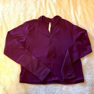 Lululemon crop quarter zip long sleeve